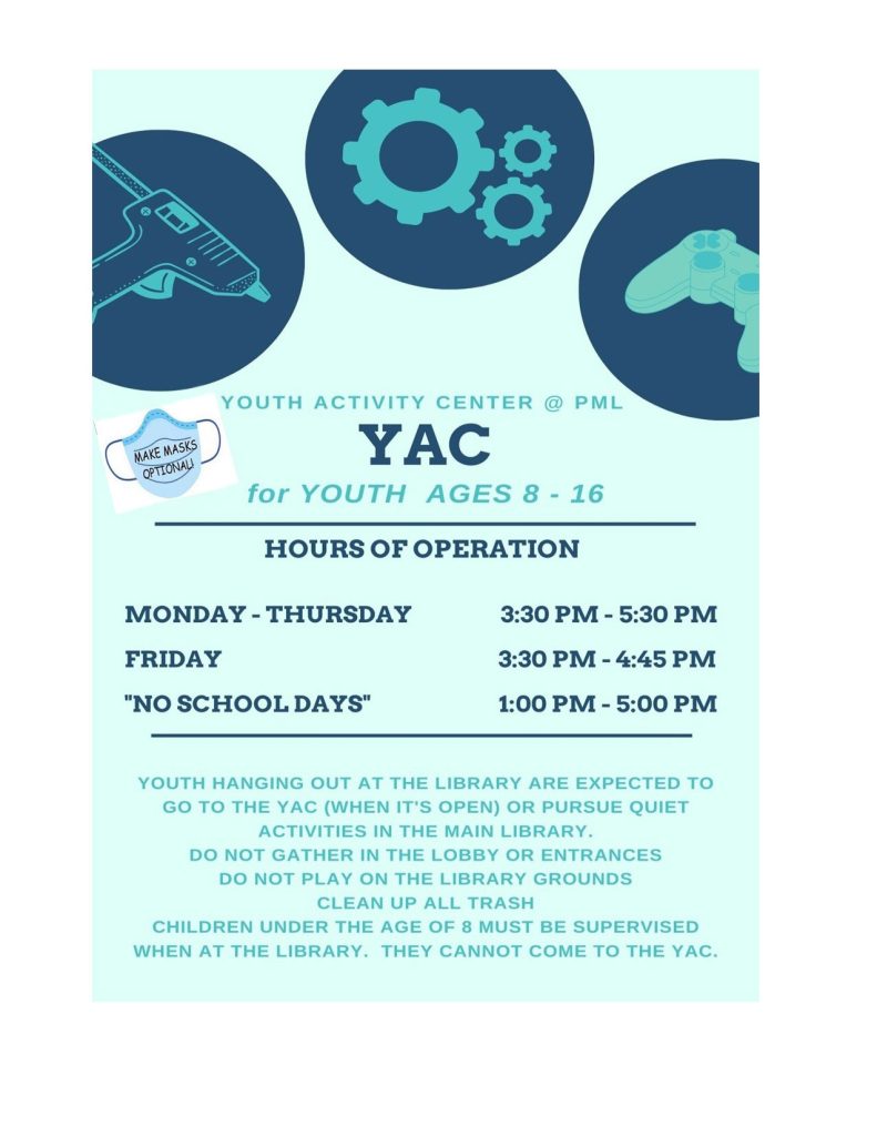 YAC Hours - Masks optional