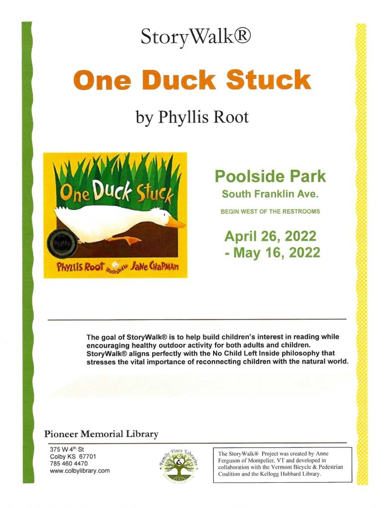 Storywalk One Duck Stuck Flyer April 2022