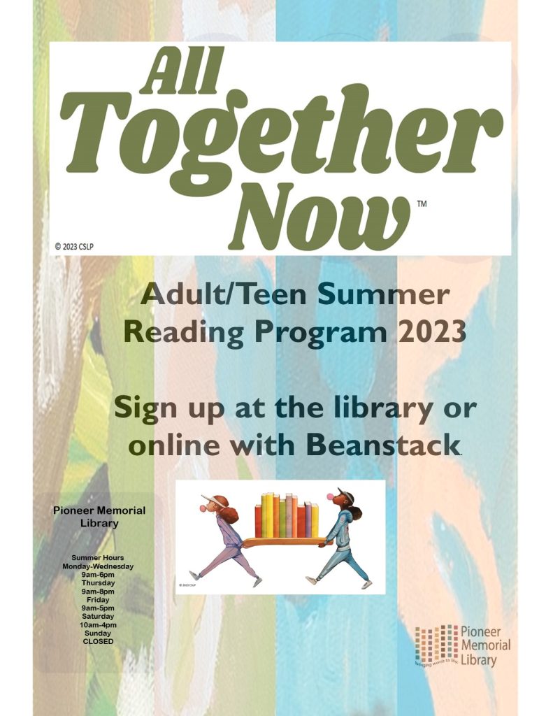 Adult summer reading flyer